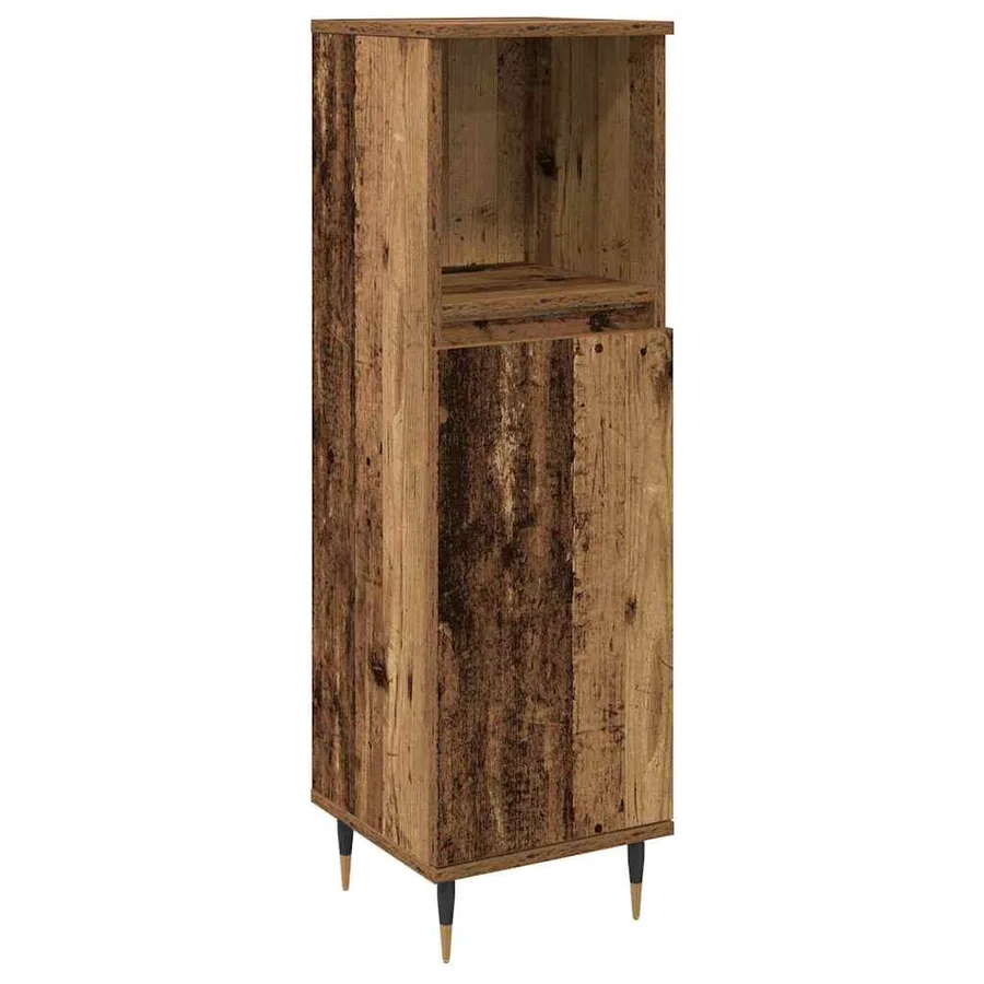 Ensemble de mobilier de salle de bain 3 pcs Bois Ancien - 3