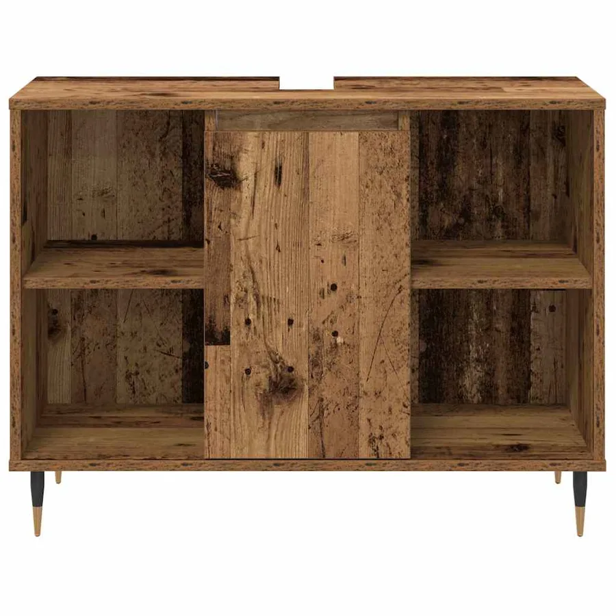 Ensemble de mobilier de salle de bain 3 pcs Bois Ancien - 7