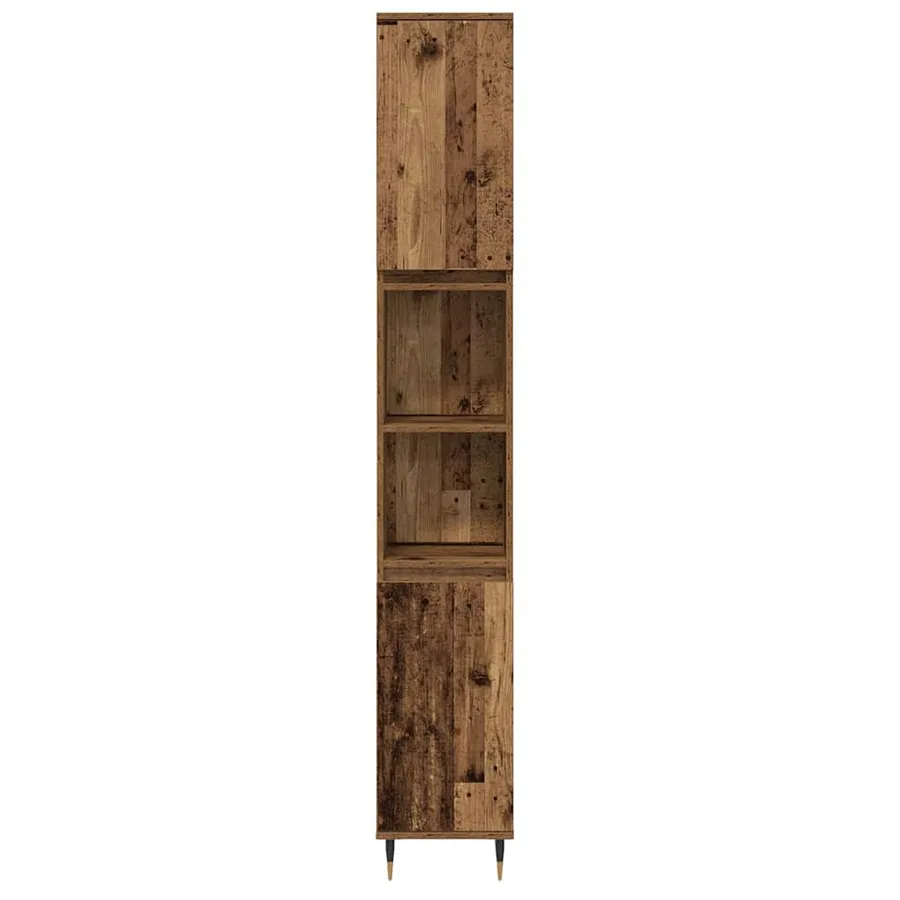 Ensemble de mobilier de salle de bain 3 pcs Bois Ancien - 8