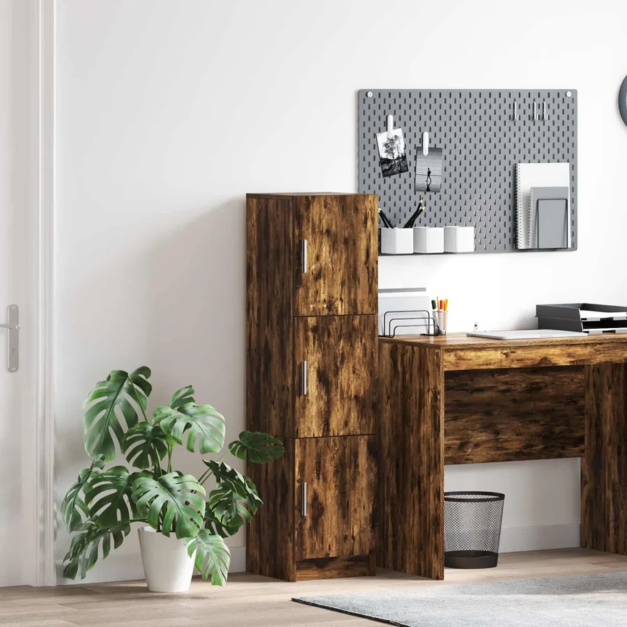 Haut Armoire Chêne fumé 31.5 x 32 x 122.5 cm