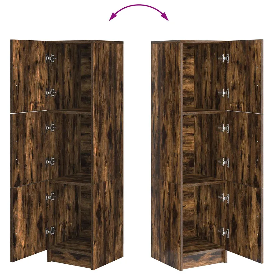 Haut Armoire Chêne fumé 31.5 x 32 x 122.5 cm - 11