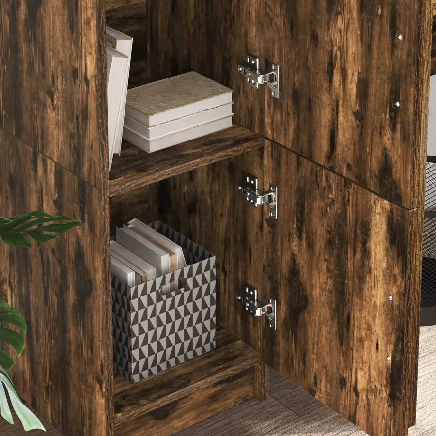 Haut Armoire Chêne fumé 31.5 x 32 x 122.5 cm - 4