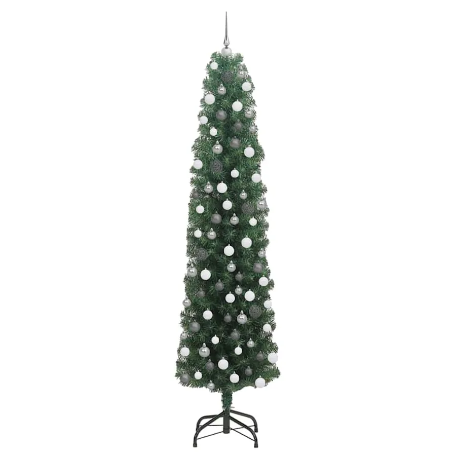 Sapin de Noël artificiel Vert 210 cm PVC et acier et plastique - 3