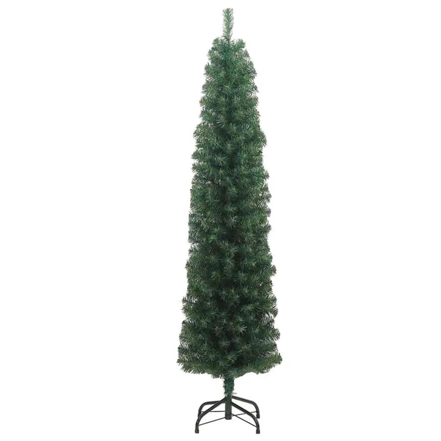 Sapin de Noël artificiel Vert 210 cm PVC et acier et plastique - 4