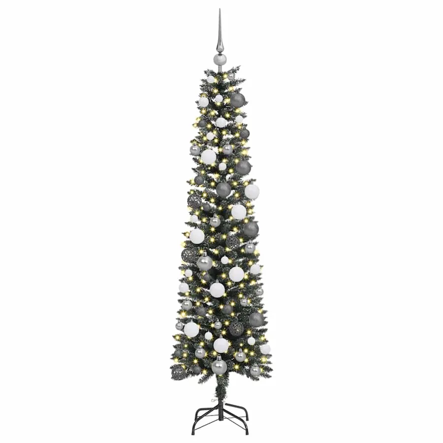 Sapin de Noël artificiel Vert 180 cm PVC, plastique et acier - 3