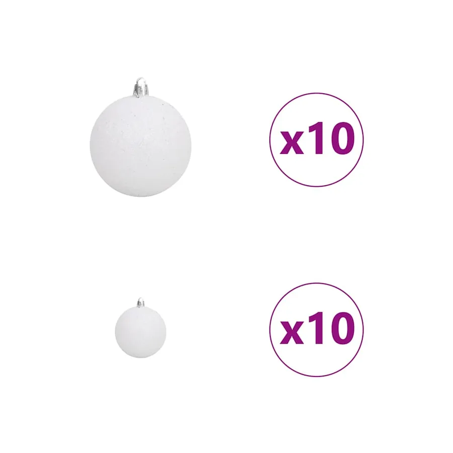 Sapin de Noël avec 300 LED avec support Vert 180 cm PVC - 10