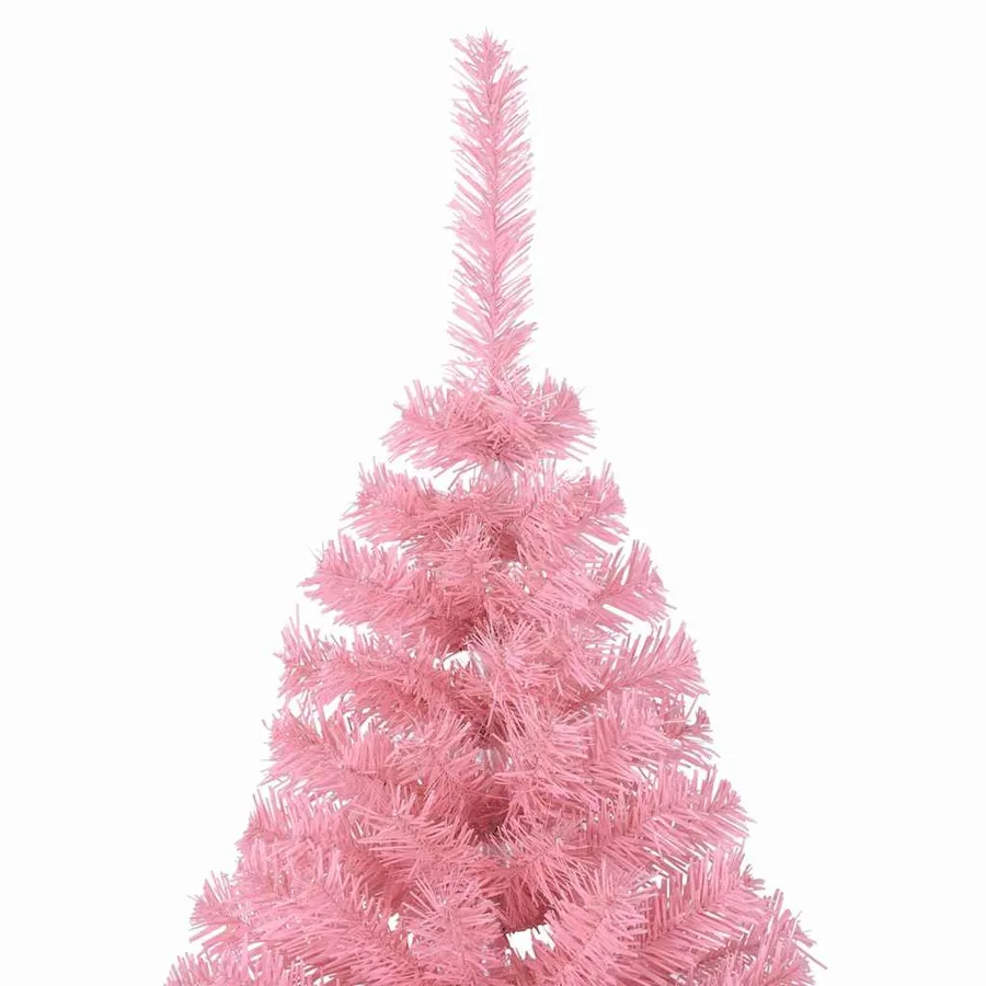 Sapin de Noël artificiel pré-éclairé Rose 210 cm PVC - 7