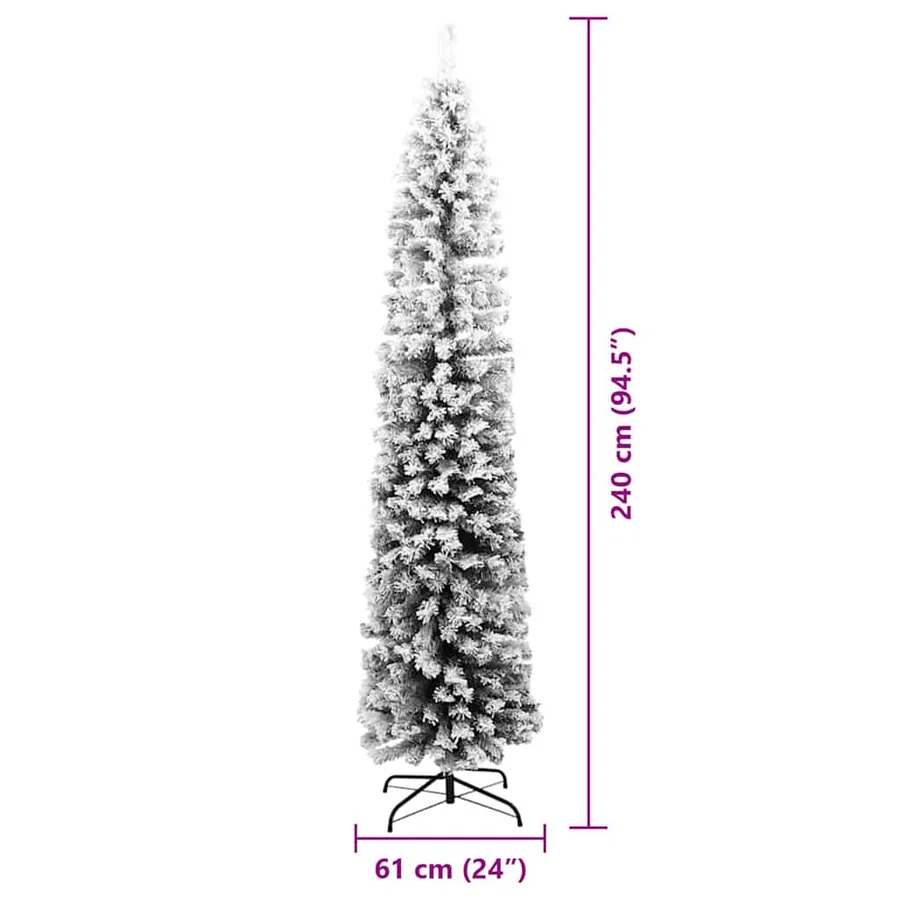 Sapin de Noël artificiel Vert 240 cm PVC et acier et plastique - 9