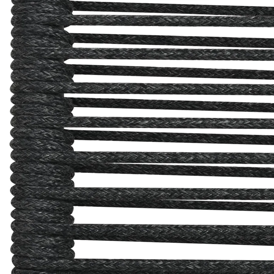 Ensemble à manger de jardin 5 pcs noir verre et acier - 11
