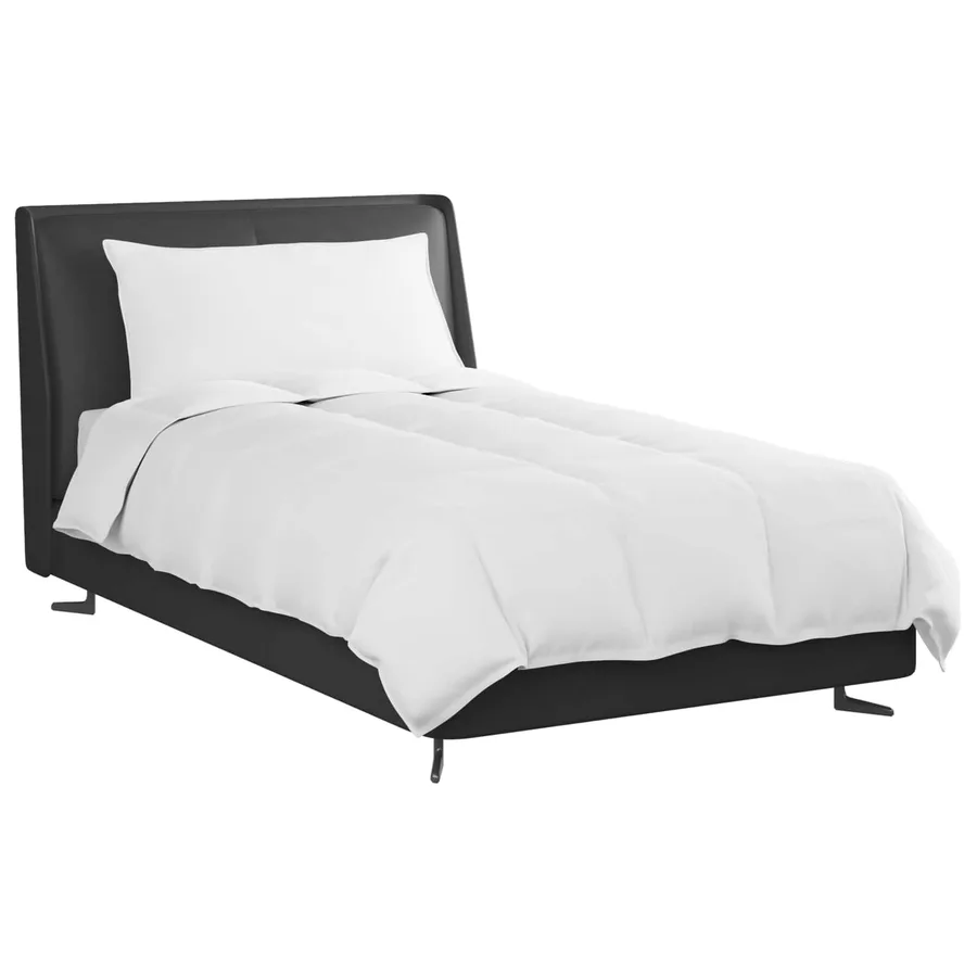 Duvet d'été simple avec oreiller 2 pcs Blanc Plume de canard - 3