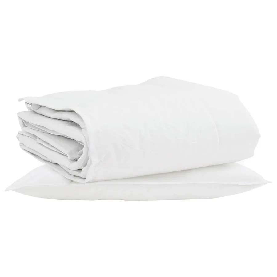 Duvet d'hiver avec oreiller 2 pcs Blanc Plume de canard - 2