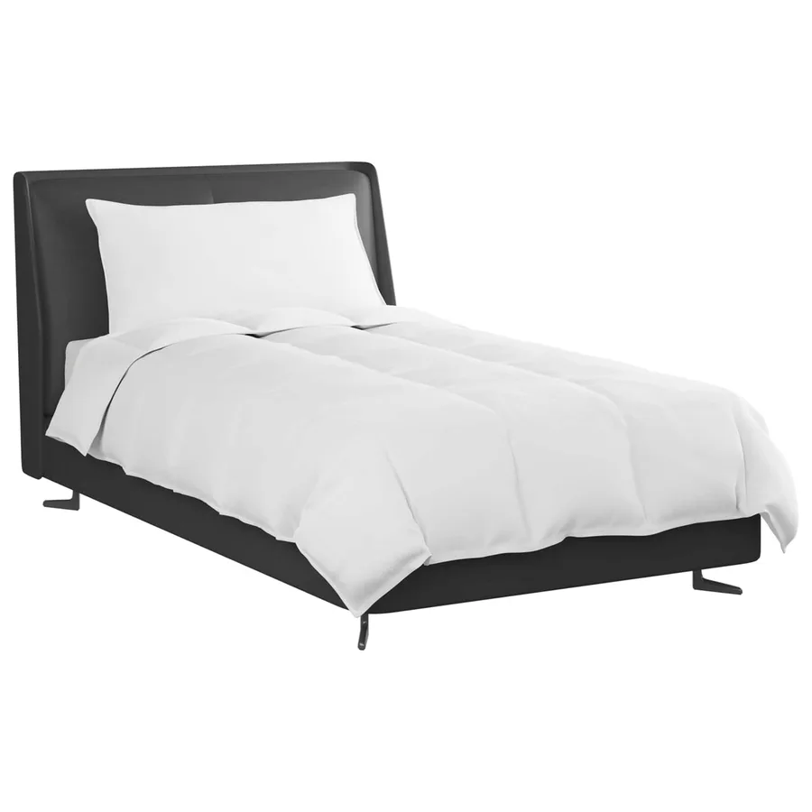 Duvet d'hiver avec oreiller 2 pcs Blanc Plume de canard - 3