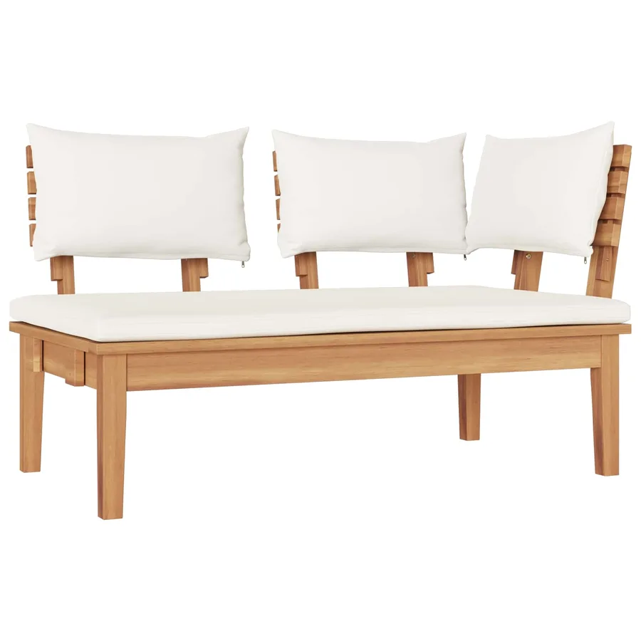 Ensemble de canapé de jardin 4 pcs Marron et Crème - 7