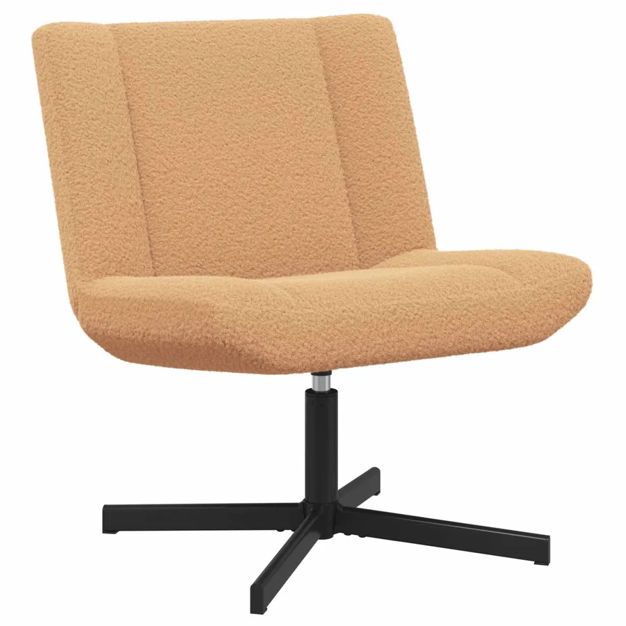 Chaise pivotante Beige 63 x 75 x 76 cm Peau de mouton