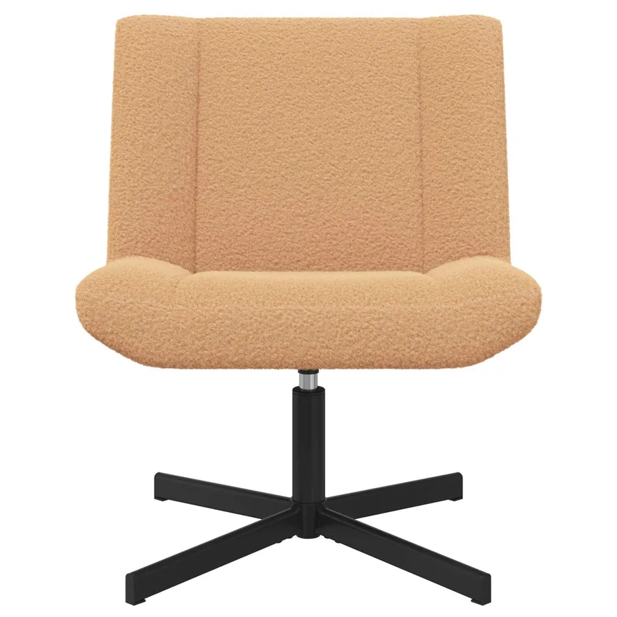 Chaise pivotante Beige 63 x 75 x 76 cm Peau de mouton - 2