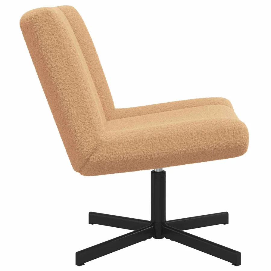Chaise pivotante Beige 63 x 75 x 76 cm Peau de mouton - 3