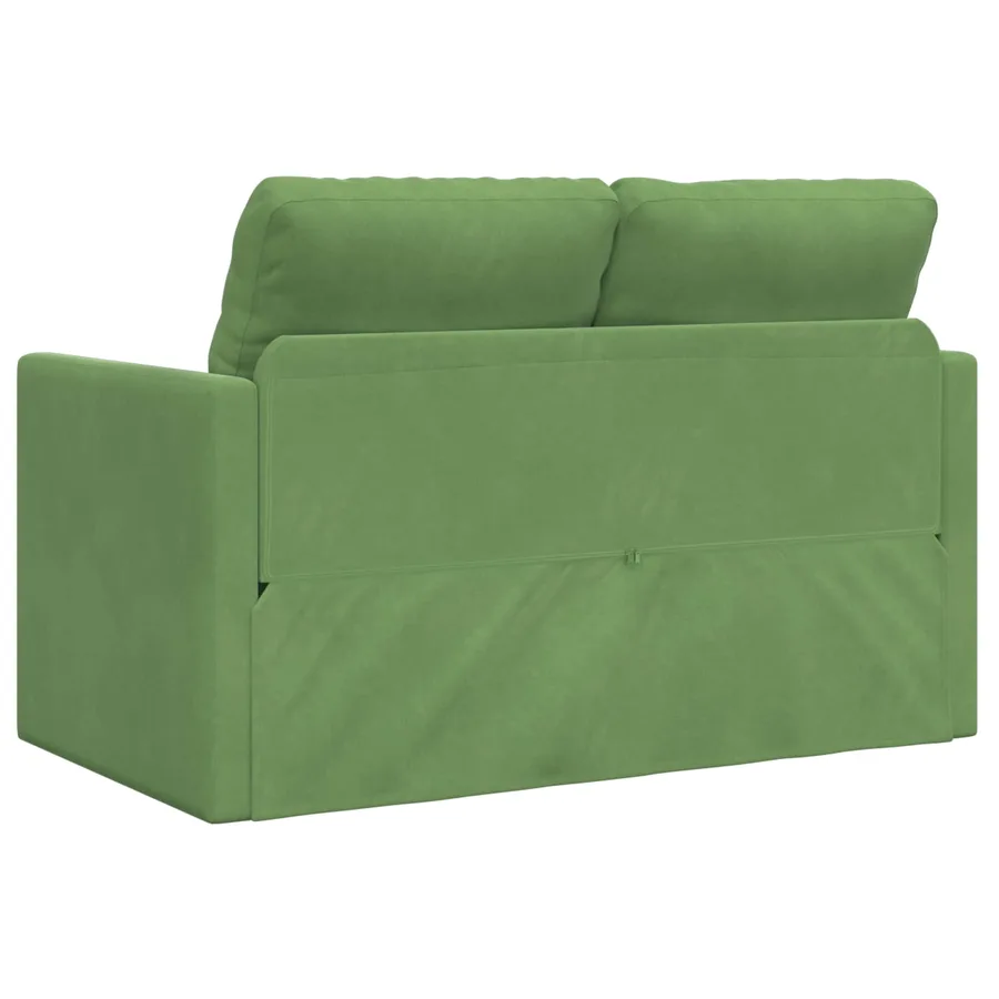 Canapé-Lit Vert clair 204 x 122 x 60 cm Velours - 7