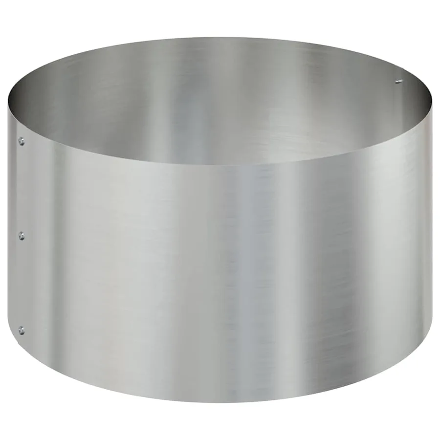 Cache-pot de jardin Argent 120 x 120 x 20 cm Acier galvanisé - 7