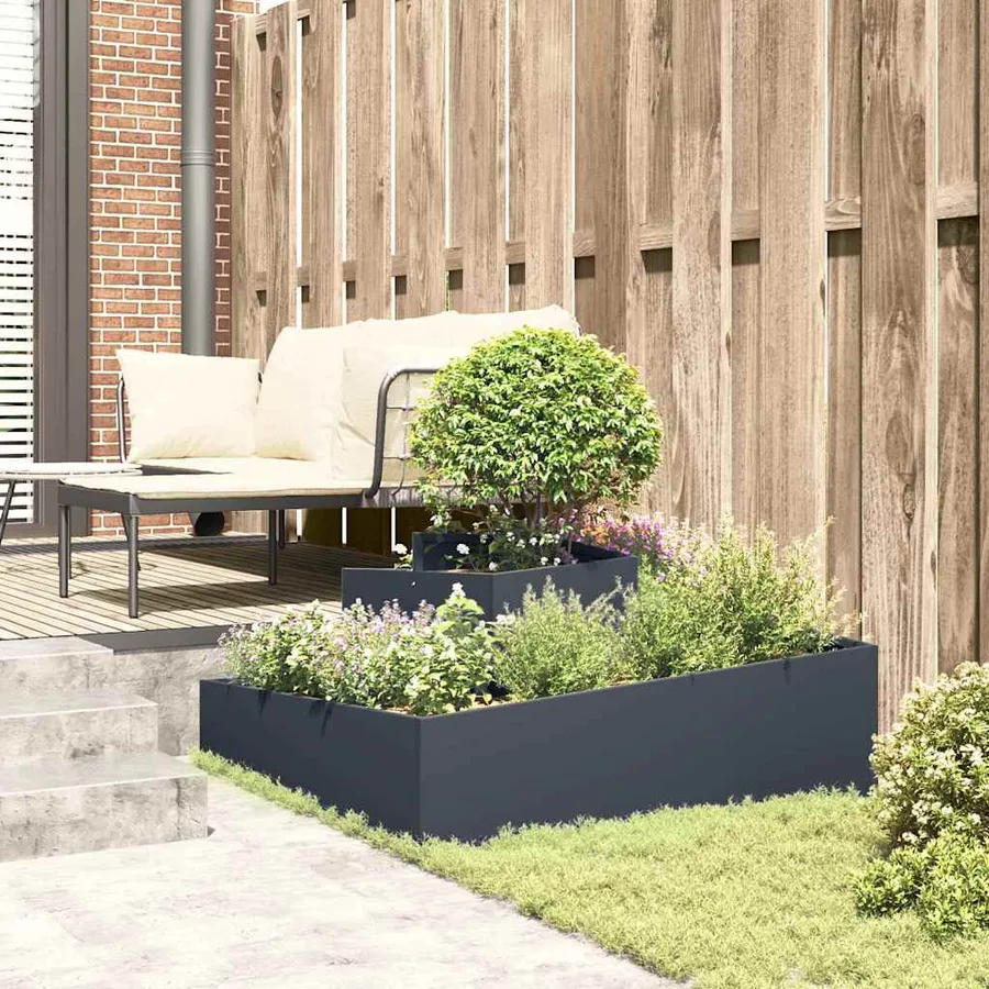 Cache-pot de jardin Anthracite 100 x 100 x 50 cm - 4