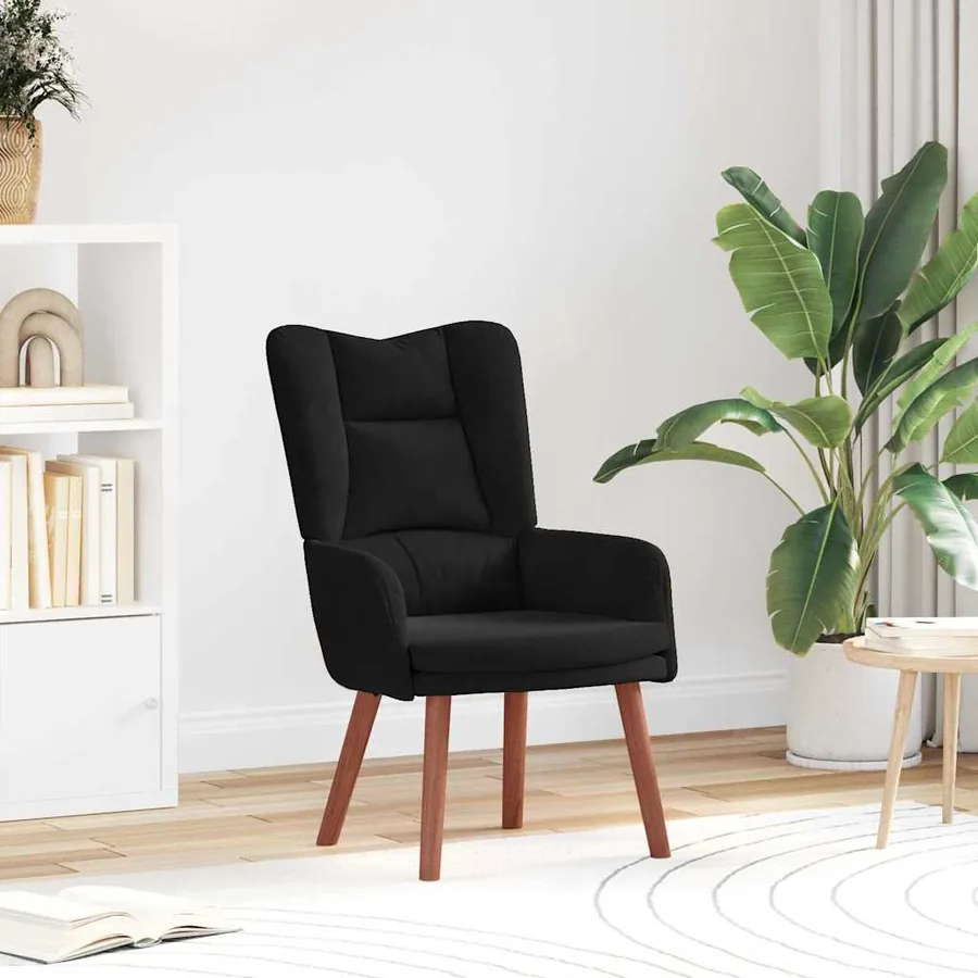 fauteuil Noir 63 x 67 x 94 cm Velours