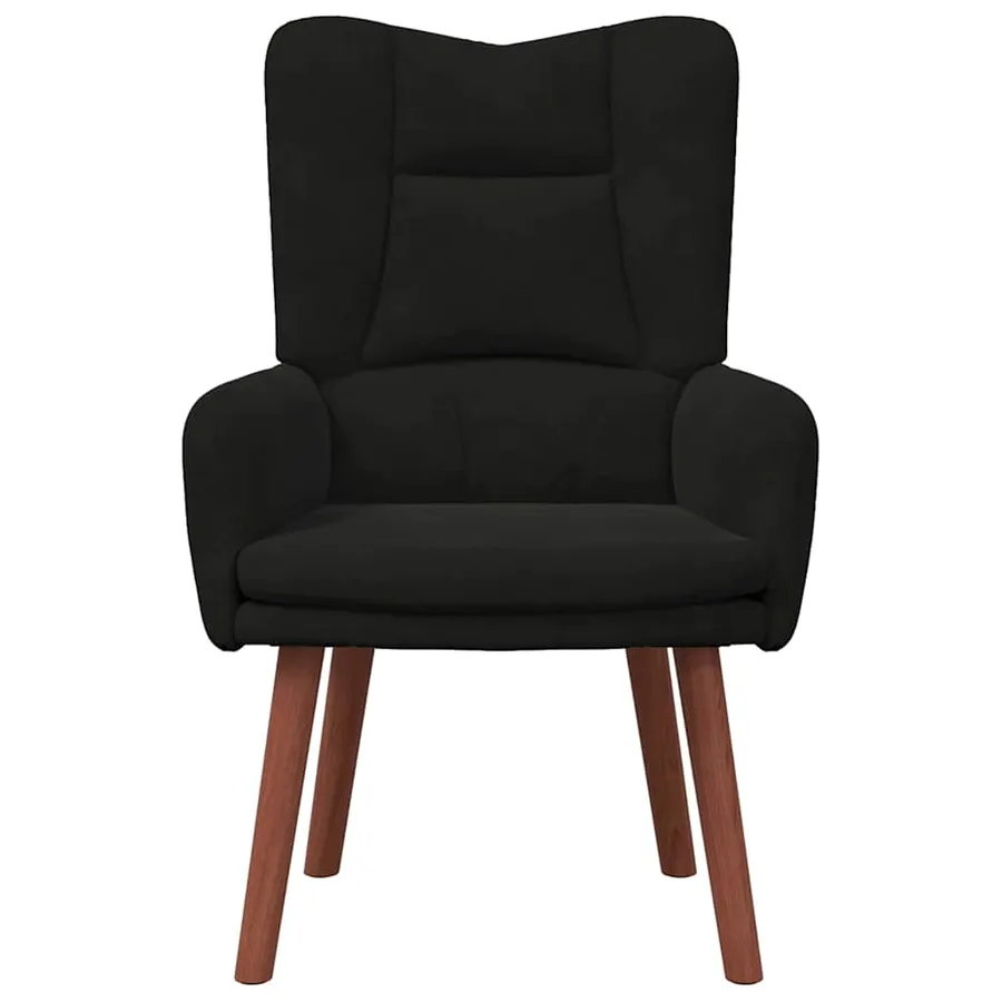 fauteuil Noir 63 x 67 x 94 cm Velours - 4