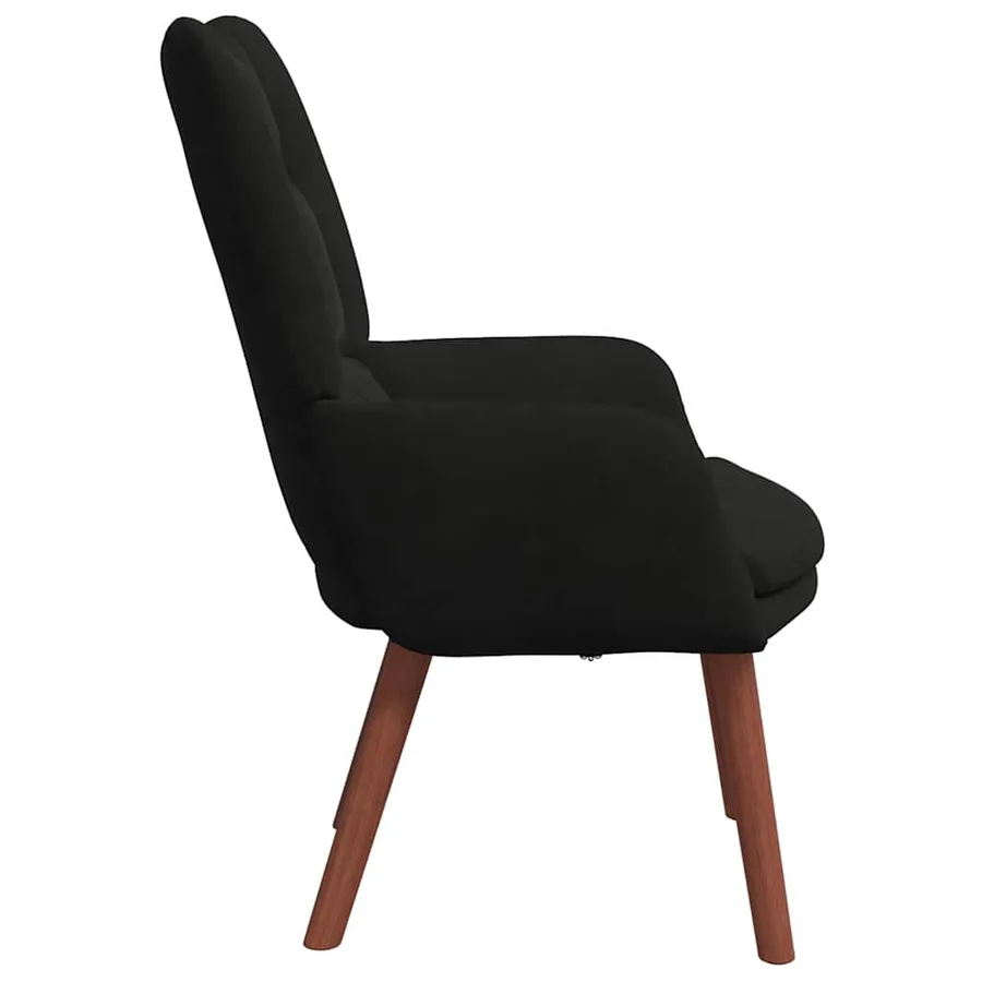 fauteuil Noir 63 x 67 x 94 cm Velours - 5