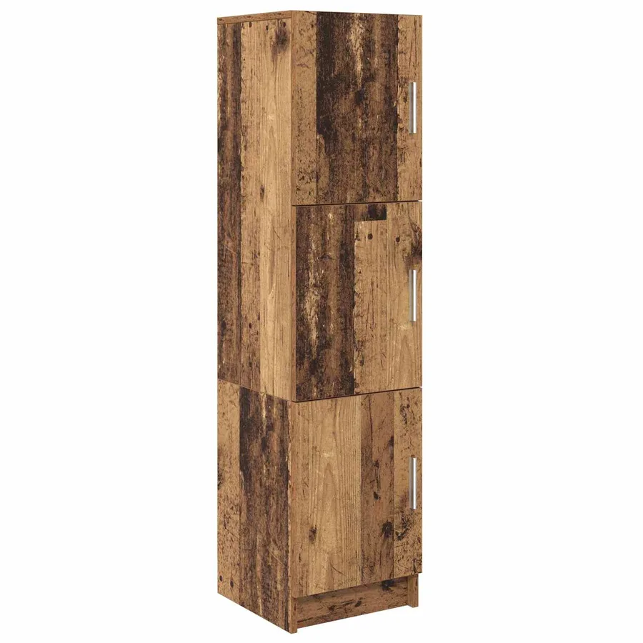 Haut Armoire Bois ancien 31.5 x 32 x 122.5 cm - 2