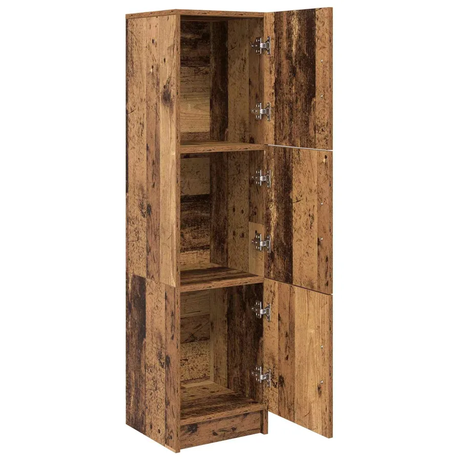 Haut Armoire Bois ancien 31.5 x 32 x 122.5 cm - 5