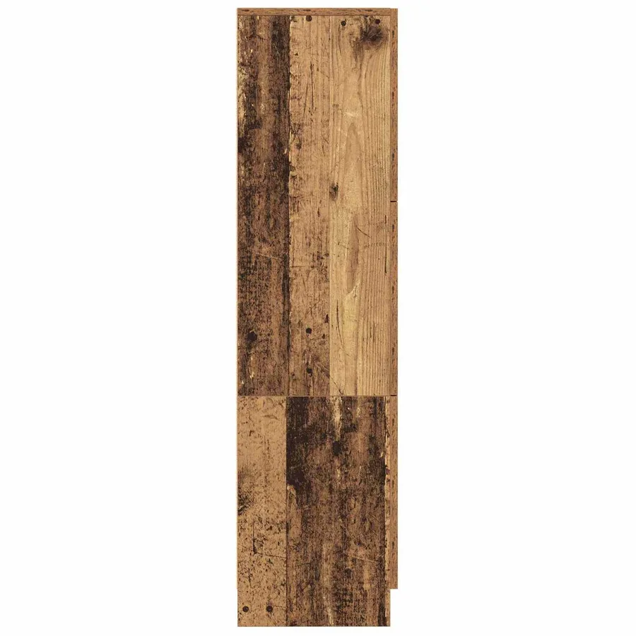 Haut Armoire Bois ancien 31.5 x 32 x 122.5 cm - 7