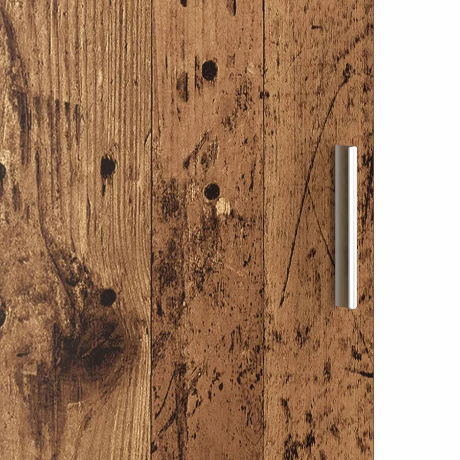 Haut Armoire Bois ancien 31.5 x 32 x 122.5 cm - 9
