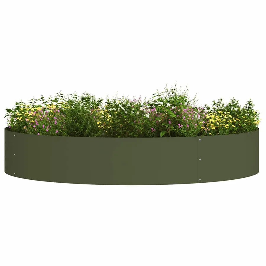 Anneau de jardinière 5 pc Vert olive 120 x 120 x 20 cm - 3