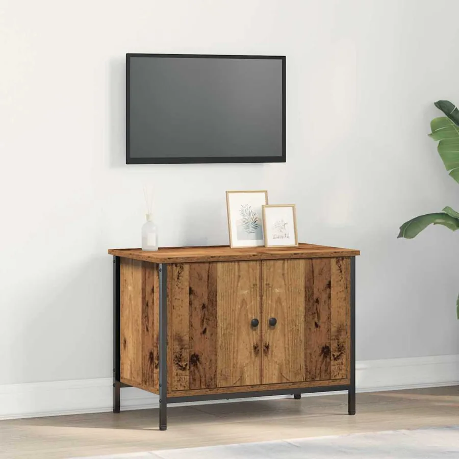 Meuble TV Bois Ancien 60 x 35 x 45 cm Bois d'ingénierie