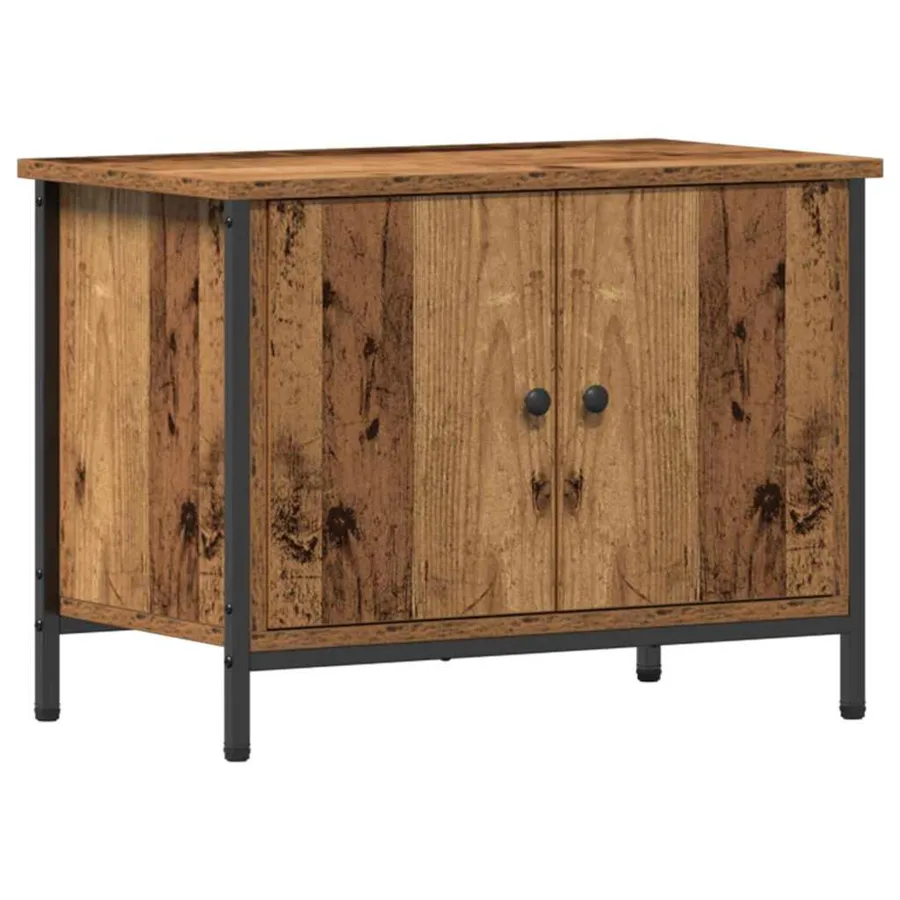 Meuble TV Bois Ancien 60 x 35 x 45 cm Bois d'ingénierie - 2