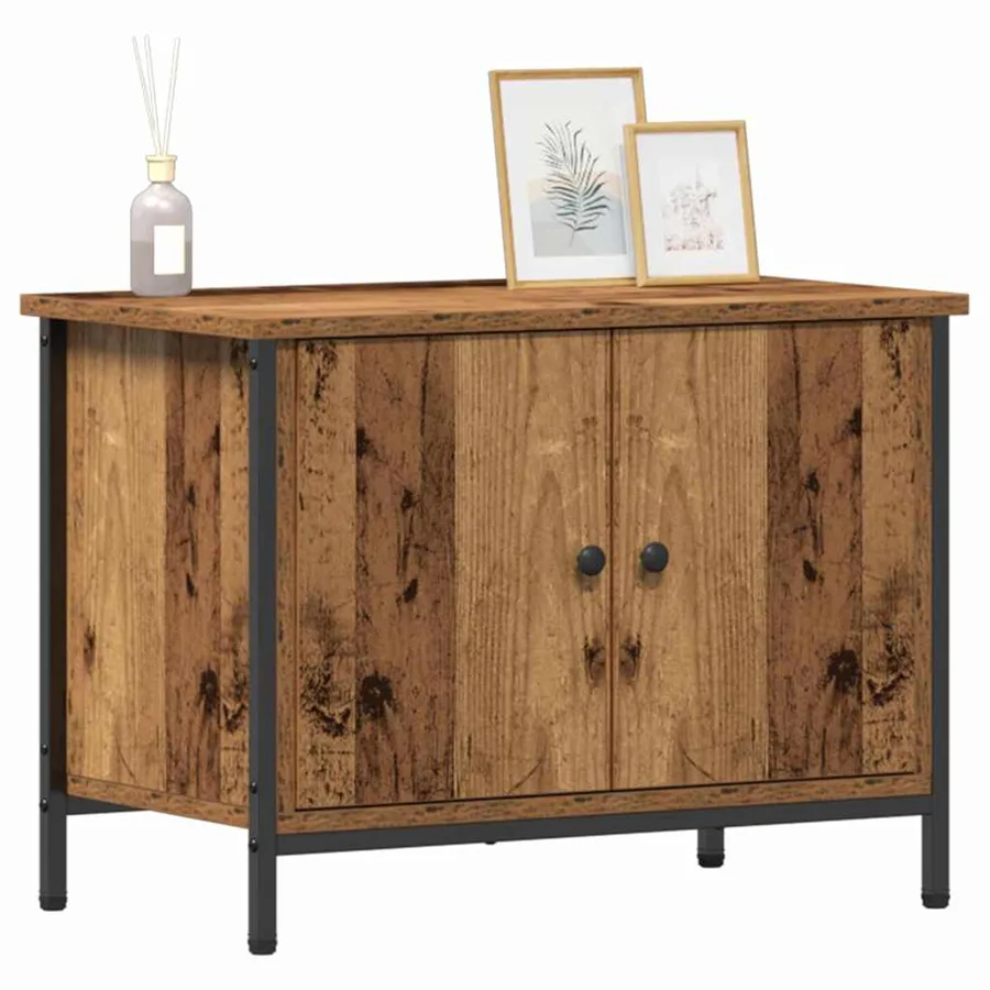 Meuble TV Bois Ancien 60 x 35 x 45 cm Bois d'ingénierie - 3