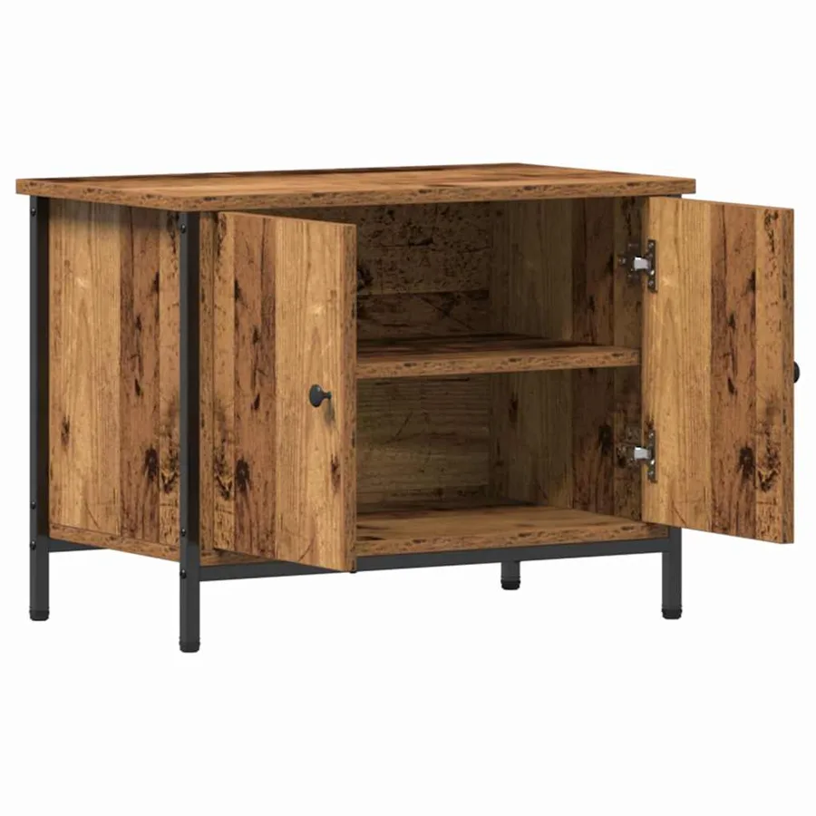 Meuble TV Bois Ancien 60 x 35 x 45 cm Bois d'ingénierie - 5