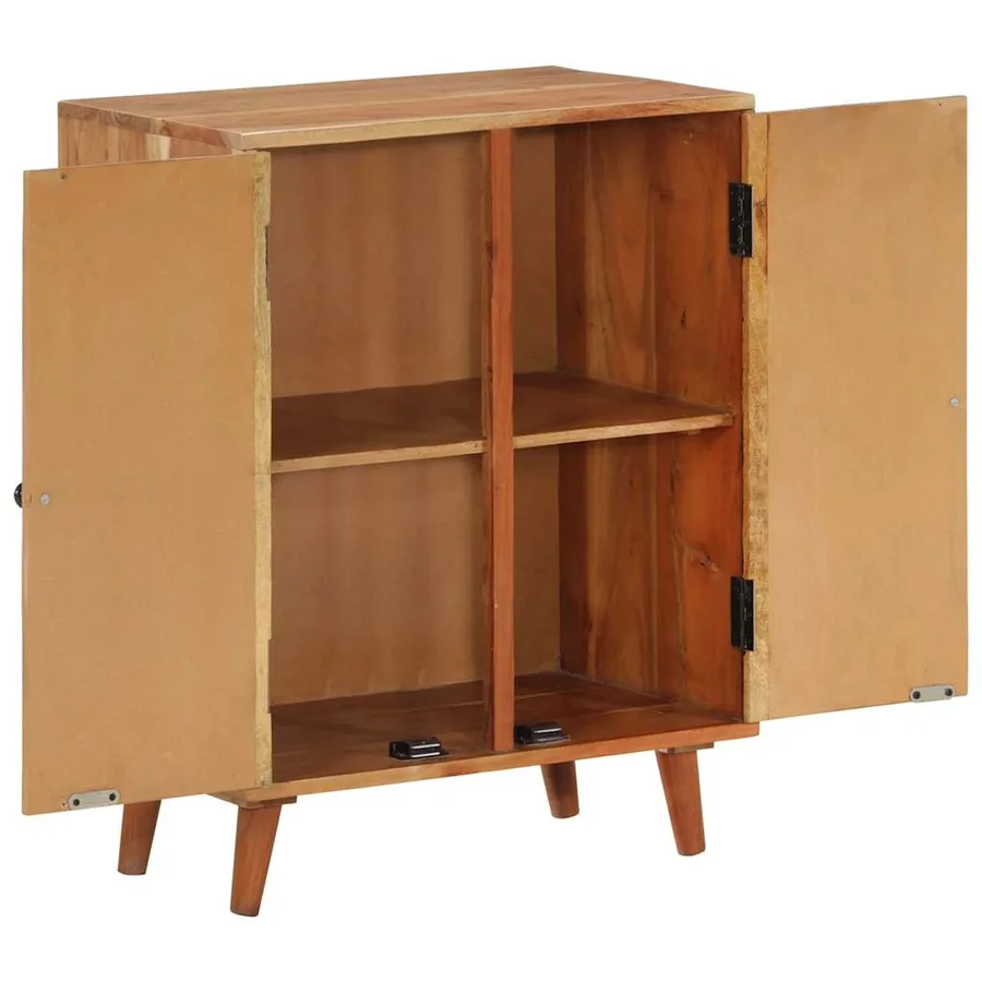 Buffet 60x35x74 cm bois massif d'acacia - 2