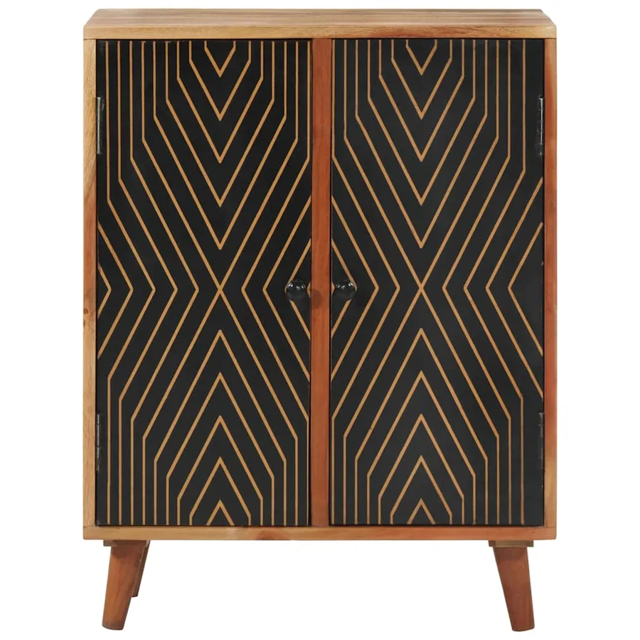 Buffet 60x35x74 cm bois massif d'acacia - 4