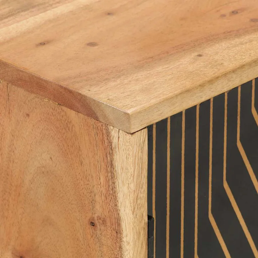 Buffet 60x35x74 cm bois massif d'acacia - 6