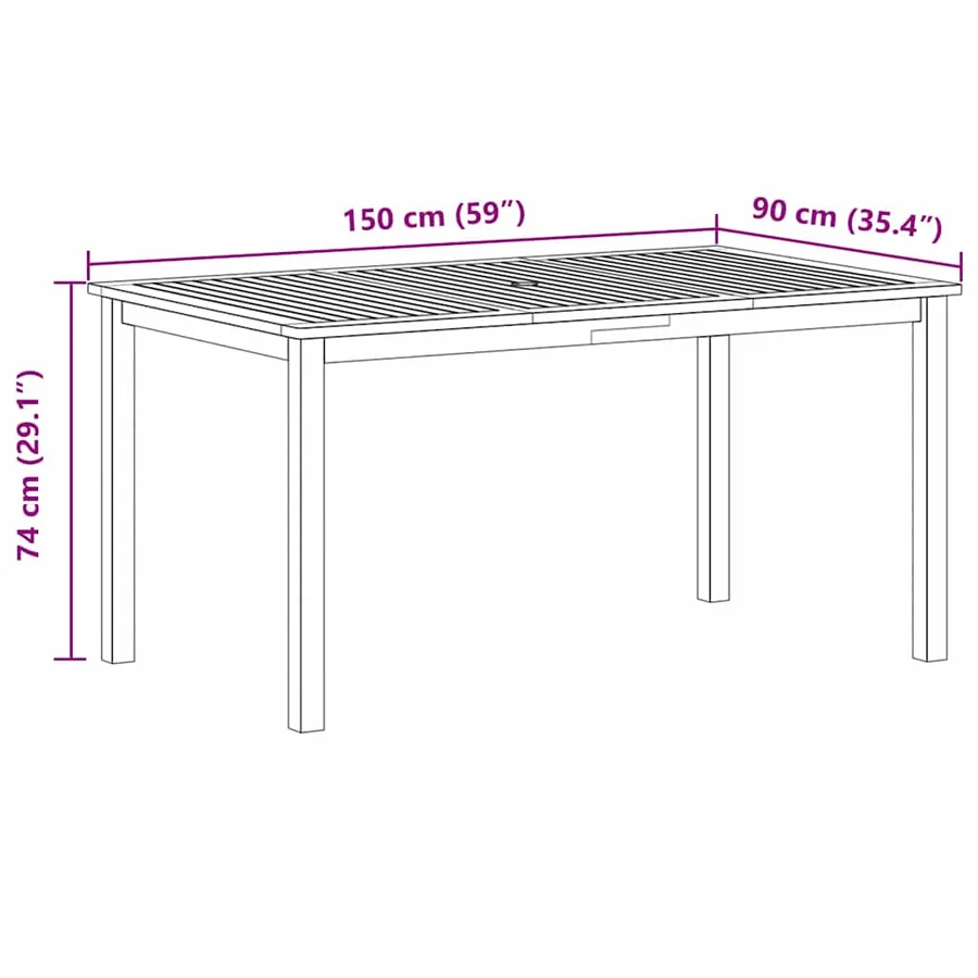 Ensemble de salle à manger pour jardin 5 pcs Noir - 11