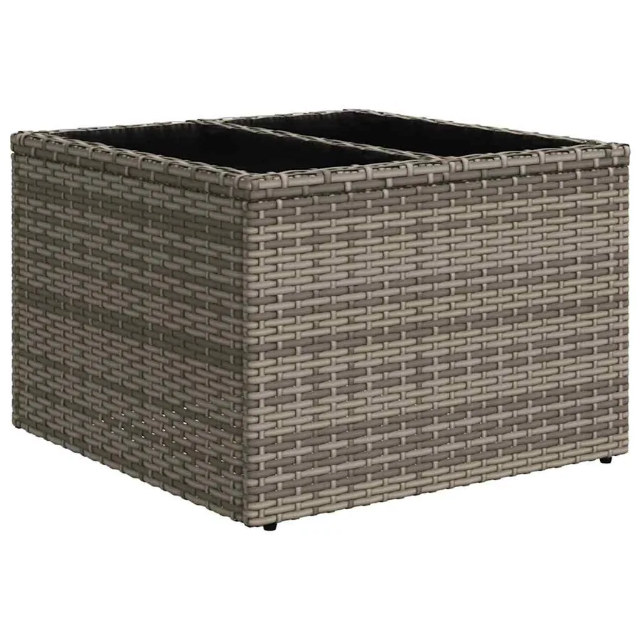 Ensemble de canapé de jardin Gris polyrotin - 6
