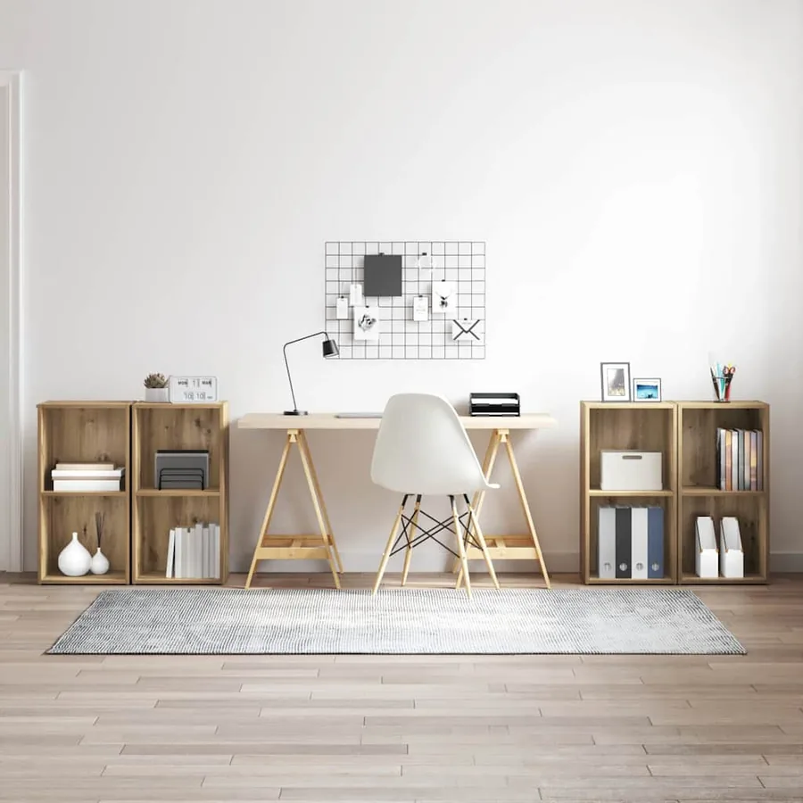 Ensemble meuble TV 4 pcs Chêne artisanal Bois d'ingénierie