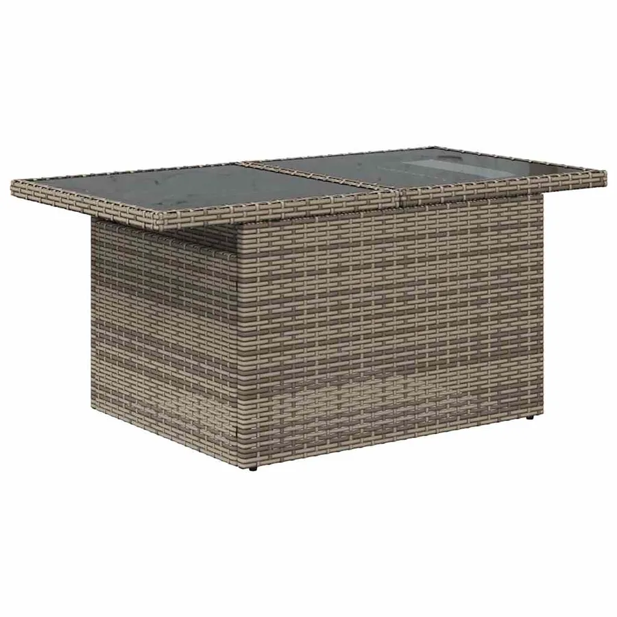 Ensemble de Canapés avec coussin 7 pcs Gris Poly rotin - 6