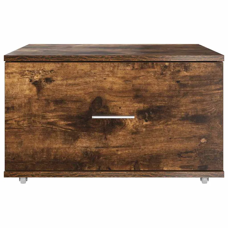 Armoire à tiroirs avec roue Chêne fumé 55 x 45 x 31 cm - 6