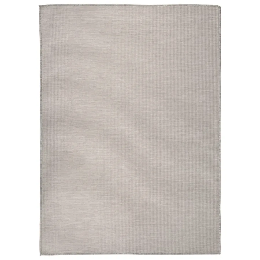 Tapis à tissage plat d'extérieur 200x280 cm gris clair
