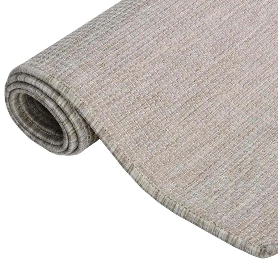 Tapis à tissage plat d'extérieur 200x280 cm gris clair - 3