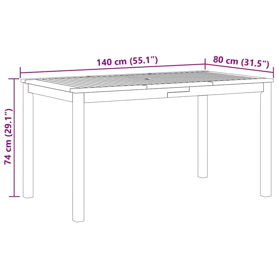 Ensemble de salle à manger pour jardin 5 pcs Gris - 11