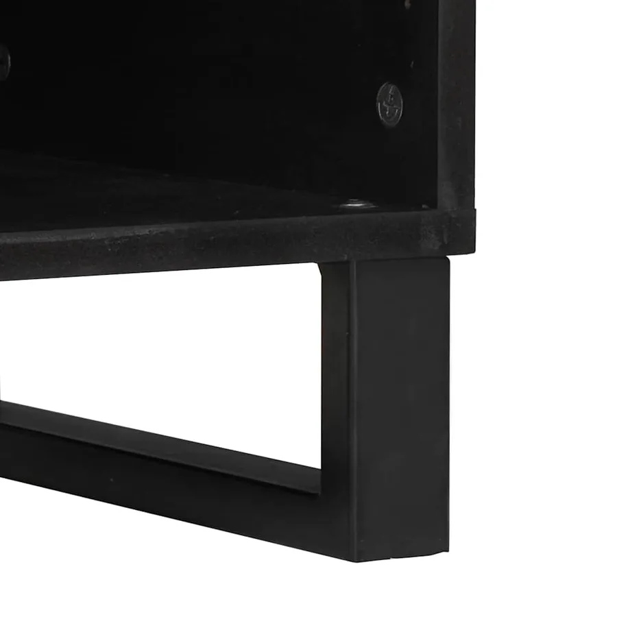 Buffet Marron 80 x 33 x 75 cm bois de manguier massif - 7