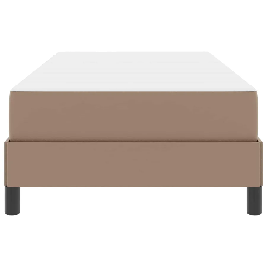 Cadre de lit avec matelas Cappuccino 90 x 190 cm tissu - 7