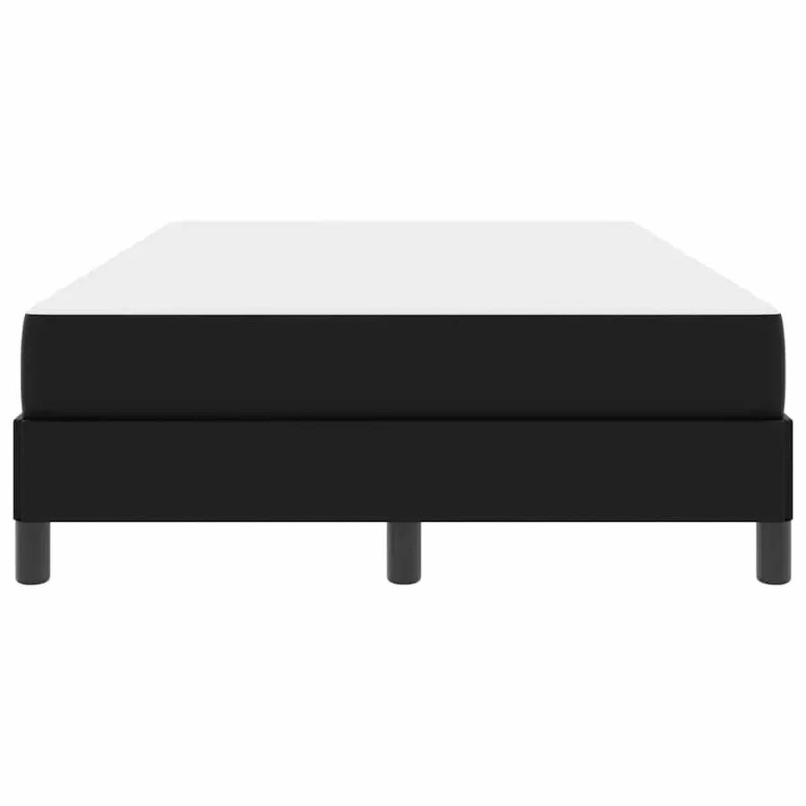 Cadre de lit avec matelas Noir 120 x 190 cm tissu - 5