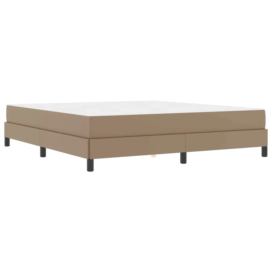 Cadre de lit avec matelas Cappuccino 180 x 200 cm tissu - 4